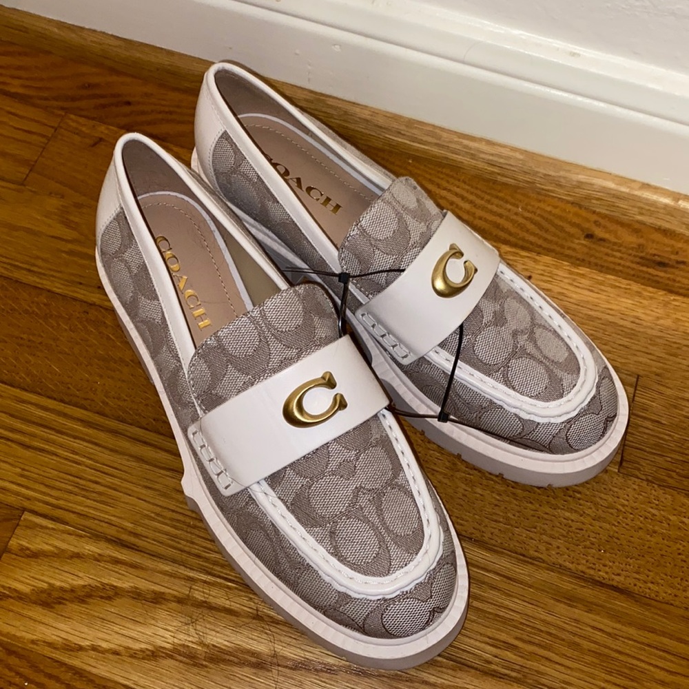 Coach platform loafers